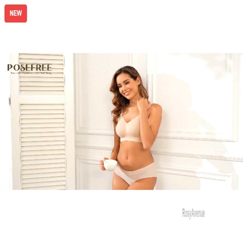 Seamless Wireless Support Bra Full Coverage Push … - image 7